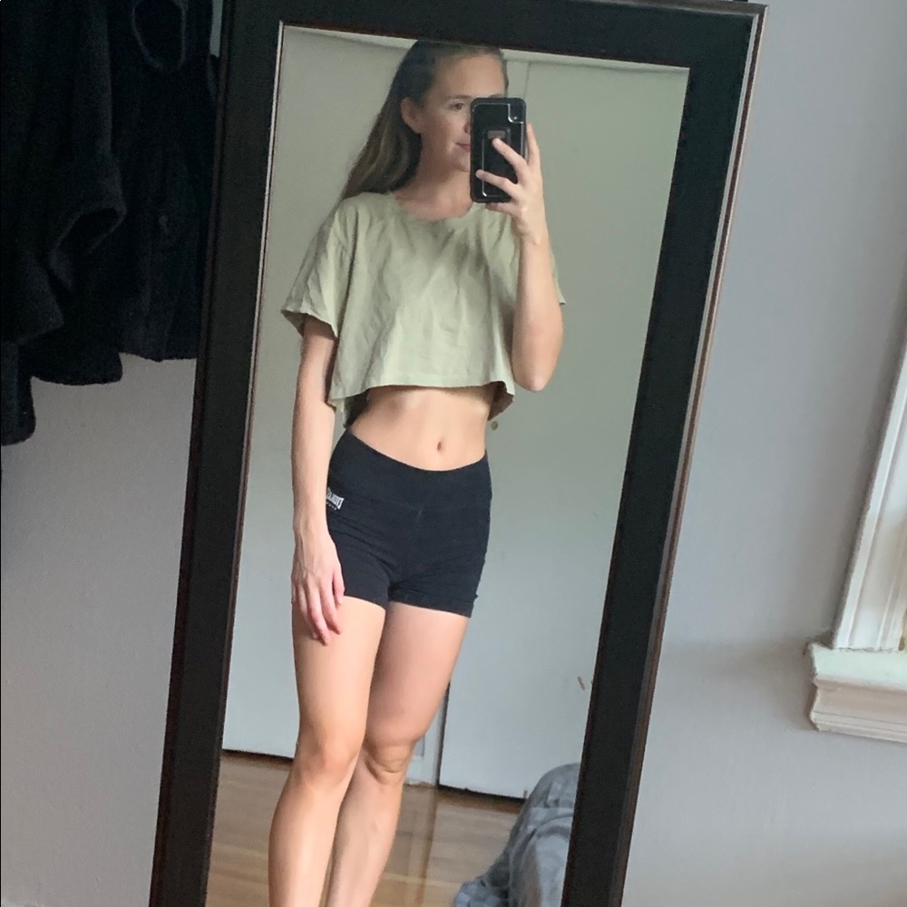 NVGTN NWT light green crop tee